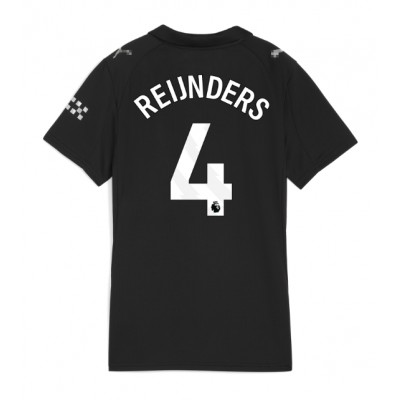 Fotballdrakt Dame Manchester City Tijjani Reijnders #4 Bortedrakt 2025-26 Kortermet Fotballdrakt Dame Manchester City Tijjani Reijnders #4 Bortedrakt 2025-26 Kortermet